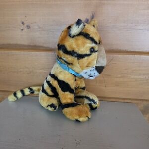 Vintage 1982 Brooklyn Doll & Toy Co Plush 12"  Orance Tiger Stuffed Animal F21